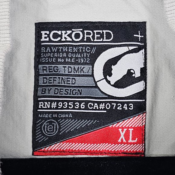 Ecko Red Y2K 100% Cotton Pockets Womens XL Long Sleeve Gray Button Jacket - Picture 5 of 8